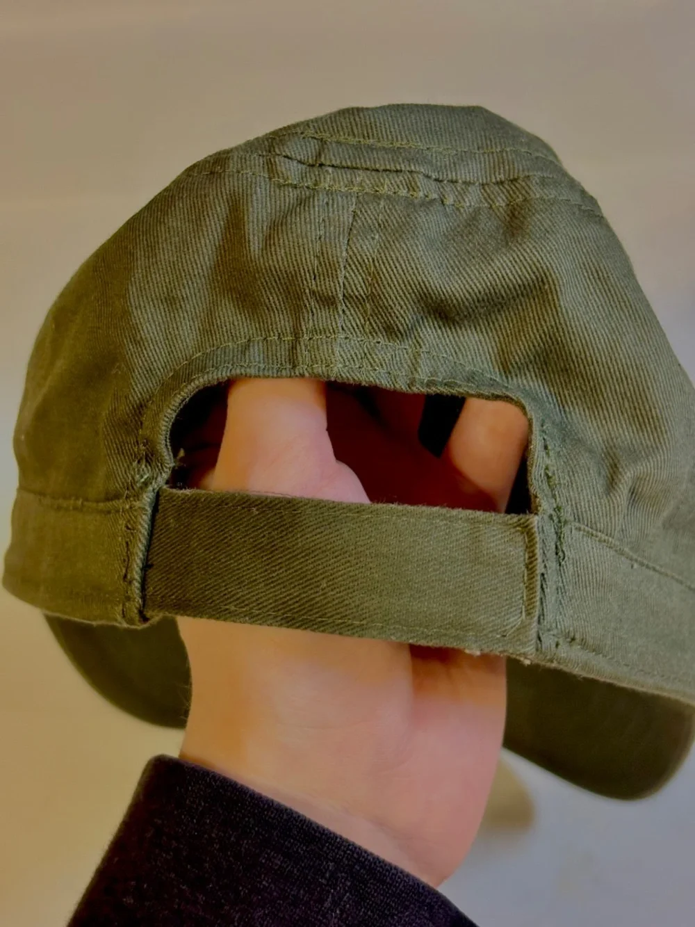 Womens Y2K Military Style Cap Green Adjustable Hat Grunge Brat Utility Punk Cute